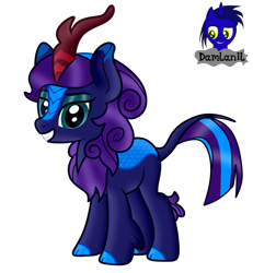 Size: 3840x4154 | Tagged: safe, artist:damlanil, imported from derpibooru, oc, oc only, oc:star eyes, kirin, pony, adorasexy, commission, cute, eyeshadow, female, horn, kirin-ified, looking at you, makeup, mare, sexy, shiny mane, show accurate, simple background, smiling, solo, species swap, transparent background, vector