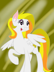 Size: 768x1024 | Tagged: safe, artist:mirriora, imported from derpibooru, oc, oc only, oc:mystic wings, pegasus, pony, ear fluff, looking up, pegasus oc, solo, wings