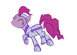 Size: 1280x927 | Tagged: safe, artist:benpictures1, edit, edited screencap, imported from derpibooru, screencap, fili-second, pinkie pie, earth pony, pony, power ponies (episode), cute, diapinkes, eyes closed, female, inkscape, mare, power ponies, raised hoof, simple background, solo, transparent background, vector