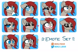 Size: 4096x2755 | Tagged: safe, artist:sickly-sour, imported from derpibooru, oc, oc only, oc:ponepony, emotes
