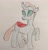 Size: 1077x1128 | Tagged: safe, artist:powerpup97, imported from derpibooru, ocellus, changedling, changeling, hunger, hungry, sketch, solo, starving, stomach growl, stomach noise, traditional art