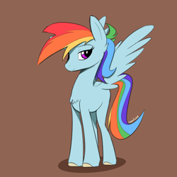 Size: 1280x1280 | Tagged: safe, artist:casualcolt, imported from derpibooru, rainbow dash, pegasus, pony, chest fluff, lidded eyes, simple background, solo