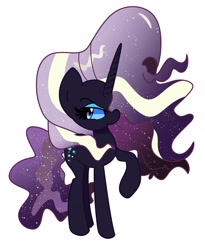 Size: 2447x2987 | Tagged: safe, artist:kindakismet, imported from derpibooru, nightmare rarity, pony, unicorn, frown, looking back, solo, unamused