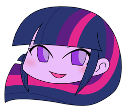 Size: 740x640 | Tagged: safe, alternate version, artist:batipin, imported from derpibooru, part of a set, twilight sparkle, equestria girls, head only, simple background, solo, transparent background