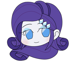 Size: 740x640 | Tagged: safe, alternate version, artist:batipin, imported from derpibooru, part of a set, rarity, equestria girls, head only, simple background, solo, transparent background