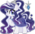 Size: 522x514 | Tagged: safe, artist:auroranovasentry, imported from derpibooru, oc, oc only, oc:royal jem, pony, unicorn, female, magical lesbian spawn, mare, offspring, parent:nightmare rarity, parent:rarity, parent:twilight sparkle, parents:rarilight, simple background, solo, transparent background