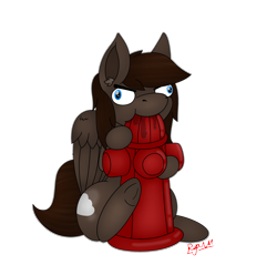 Size: 2845x2721 | Tagged: safe, artist:ryanthecone, derpibooru exclusive, imported from derpibooru, oc, oc only, oc:cloudwalk, pegasus, pony, context is for the weak, derp, drool, fire hydrant, high res, male, nom, simple background, solo, stallion, transparent background, underhoof, wat