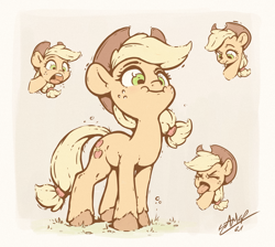 Size: 1080x966 | Tagged: safe, artist:assasinmonkey, imported from derpibooru, applejack, earth pony, pony, applejack's hat, bust, colored hooves, cowboy hat, cute, disgusted, female, freckles, hat, jackabetes, mare, open mouth, smiling, solo, tongue out, unshorn fetlocks, volumetric mouth