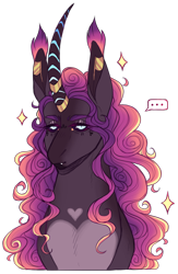 Size: 1208x1856 | Tagged: safe, artist:sleepy-nova, imported from derpibooru, oc, oc only, oc:jupiter, pony, unicorn, female, mare, offspring, parent:king sombra, parent:princess cadance, parents:somdance, simple background, solo, transparent background