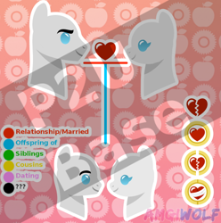 Size: 530x535 | Tagged: safe, artist:amgiwolf, imported from derpibooru, oc, oc only, earth pony, pony, .psd available, .xcf available, bald, base, bust, eyelashes, family tree, female, heart, heartbreak, male, mare, obtrusive watermark, oc x oc, shipping, simple background, smiling, solo, stallion, straight, transparent background, watermark