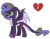 Size: 1280x987 | Tagged: safe, artist:princess-kitsune-tsu, artist:venomous-cookietwt, imported from derpibooru, oc, oc only, dracony, dragon, hybrid, pony, base used, broken hearts, female, heart, interspecies offspring, mare, offspring, parent:garble, parent:princess luna, simple background, solo, transparent background, wings