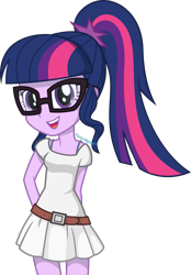 Size: 1273x1832 | Tagged: safe, artist:steyrrdash, imported from derpibooru, sci-twi, twilight sparkle, equestria girls, clothes, female, show accurate, simple background, solo, transparent background, vector