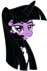 Size: 2135x3237 | Tagged: safe, alternate version, artist:severity-gray, imported from derpibooru, twilight sparkle, alicorn, pony, crossover, female, grin, mare, marvel, she-venom, simple background, smiling, solo, spider-man, symbiote, teeth, transparent background, twilight sparkle (alicorn), venom, venom twilight