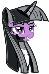 Size: 2135x3237 | Tagged: safe, alternate version, artist:severity-gray, imported from derpibooru, twilight sparkle, alicorn, pony, crossover, female, grin, latex, latex suit, living latex, living suit, mare, marvel, she-venom, shiny, simple background, smiling, solo, spider-man, symbiote, teeth, transparent background, twilight sparkle (alicorn), venom, venom twilight