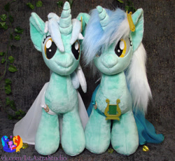 Size: 2501x2304 | Tagged: safe, artist:1stastrastudio, imported from derpibooru, lyra heartstrings, pony, unicorn, clothes, dress, irl, photo, plushie, self ponidox