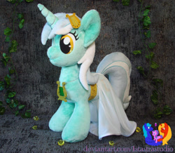 Size: 2641x2304 | Tagged: safe, artist:1stastrastudio, imported from derpibooru, lyra heartstrings, pony, unicorn, clothes, dress, irl, photo, plushie, solo