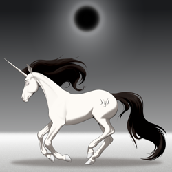 Size: 4000x4000 | Tagged: safe, artist:moonhoek, imported from derpibooru, oc, oc only, oc:moon hoek, horse, pony, unicorn, digital art, eyes closed, horn, running, solo