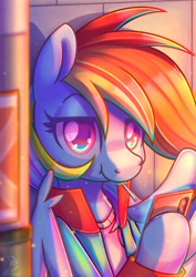 Size: 2480x3508 | Tagged: safe, artist:musicfirewind, artist:wavecipher, imported from derpibooru, rainbow dash, pegasus, pony, candy, cellphone, clothes, food, hoof hold, lollipop, mouth hold, phone, smartphone, solo