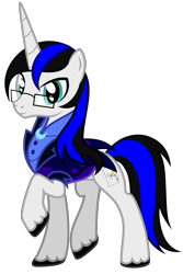 Size: 3745x5608 | Tagged: safe, artist:severity-gray, imported from derpibooru, oc, oc only, oc:jackie trades, pony, unicorn, alternate timeline, clothes, looking at you, male, nightmare takeover timeline, simple background, solo, stallion, transparent background, uniform