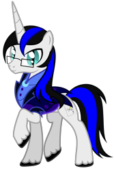 Size: 3745x5608 | Tagged: safe, alternate version, artist:severity-gray, imported from derpibooru, oc, oc only, oc:jackie trades, pony, unicorn, alternate timeline, clothes, looking at you, male, nightmare takeover timeline, simple background, solo, stallion, transparent background, uniform