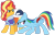 Size: 1024x663 | Tagged: safe, artist:emeraldblast63, imported from derpibooru, rainbow dash, sunset shimmer, pegasus, pony, unicorn, ball, buckball, clothes, competitive, duo, duo female, female, friends, mare, simple background, transparent background, wing hands, wings