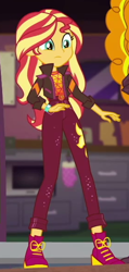 Size: 278x586 | Tagged: safe, imported from derpibooru, screencap, adagio dazzle, sunset shimmer, equestria girls, equestria girls series, sunset's backstage pass!, spoiler:eqg series (season 2), cropped