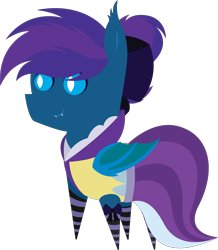 Size: 5285x6073 | Tagged: safe, artist:tikibat, derpibooru exclusive, imported from derpibooru, oc, oc only, oc:stardust, oc:stardust(cosmiceclipse), bat pony, pony, bat pony oc, bat wings, bow, clothes, crossdressing, dress, ear fluff, fangs, hair bow, male, membranous wings, simple background, slit eyes, slit pupils, socks, solo, stallion, striped socks, transparent background, wings