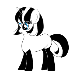Size: 1414x1414 | Tagged: safe, artist:wimple, imported from derpibooru, oc, oc only, oc:wimple, pony, unicorn, derpibooru community collaboration, 2021 community collab, horn, simple background, solo, unicorn oc, white background