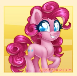 Size: 1393x1362 | Tagged: safe, artist:sickly-sour, imported from derpibooru, pinkie pie, earth pony, pony, female, mare, solo