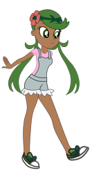Size: 1470x2753 | Tagged: safe, artist:gmaplay, imported from derpibooru, oc, oc only, oc:mallow leaf, equestria girls, converse, equestria girls-ified, mallow, pokémon, shoes, simple background, solo, transparent background