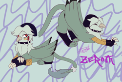 Size: 1772x1181 | Tagged: safe, imported from derpibooru, oc, oc:zeroth, bird, griffon, a bird that acts like a cat, griffon oc, i have no idea