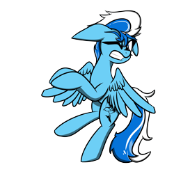 Size: 2500x2500 | Tagged: safe, artist:flywheel, imported from derpibooru, oc, oc:scuba, pegasus, simple background, transparent background