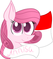 Size: 1792x1976 | Tagged: safe, artist:muhammad yunus, artist:tanahgrogot, imported from derpibooru, oc, oc only, oc:annisa trihapsari, earth pony, pony, base used, earth pony oc, female, heart, indonesia, looking at you, mare, name, not rarity, pink body, pink hair, simple background, smiling, solo, transparent background, vector