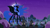Size: 1920x1080 | Tagged: safe, artist:thegiantponyfan, imported from derpibooru, nightmare moon, alicorn, pony, canterlot, female, giant pony, giantess, macro, mare, night, story included
