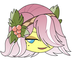 Size: 740x640 | Tagged: safe, artist:batipin, imported from derpibooru, part of a set, vignette valencia, equestria girls, beauty mark, female, hair over one eye, head, head only, simple background, solo, transparent background