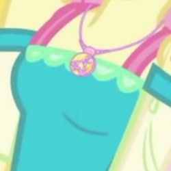 Size: 1920x1920 | Tagged: safe, imported from derpibooru, screencap, fluttershy, equestria girls, equestria girls series, rollercoaster of friendship, boobshot, breasts, cropped, female, geode of fauna, jewelry, magical geodes, necklace, pictures of chests, solo