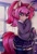 Size: 2766x4096 | Tagged: safe, artist:canvymamamoo, imported from derpibooru, imported from ponybooru, oc, oc only, oc:red velvet, pony, semi-anthro, unicorn, bag, bipedal, blushing, clothes, dock, ear fluff, ears, female, glasses, looking at you, mare, necktie, plaid skirt, pleated skirt, raised hoof, raised leg, school uniform, shirt, skirt, smiling, socks, solo, stockings, thigh highs, zettai ryouiki