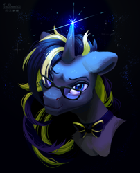Size: 1620x2002 | Tagged: safe, artist:teaflower300, imported from derpibooru, oc, oc only, pony, unicorn, bust, solo