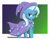 Size: 3816x2994 | Tagged: safe, artist:arcane-thunder, imported from derpibooru, imported from ponybooru, trixie, pony, unicorn, cape, clothes, female, hat, high res, lidded eyes, mare, passepartout, solo, trixie's cape, trixie's hat, white border, wizard hat