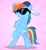 Size: 596x645 | Tagged: safe, imported from derpibooru, screencap, rainbow dash, pony, may the best pet win, baseball cap, bipedal, cap, cropped, crossed hooves, female, g4, hat, mare, solo, sunglasses