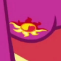 Size: 1920x1920 | Tagged: safe, imported from derpibooru, screencap, sunset shimmer, equestria girls, equestria girls series, wake up!, spoiler:eqg series (season 2), boobshot, breasts, clothes, cropped, cutie mark, cutie mark on clothes, female, pajamas, pictures of chests, solo, wake up!: applejack