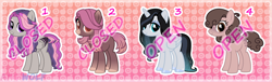 Size: 4063x1238 | Tagged: safe, artist:amgiwolf, imported from derpibooru, oc, oc only, alicorn, earth pony, pegasus, pony, alicorn oc, base used, colored hooves, earth pony oc, horn, pegasus oc, wings