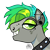 Size: 1000x1000 | Tagged: safe, artist:renhorse, imported from derpibooru, oc, oc only, oc:acid batter, pony, bridge piercing, bust, choker, ear piercing, earring, jewelry, male, nose piercing, piercing, portrait, simple background, solo, spiked choker, stallion, transparent background