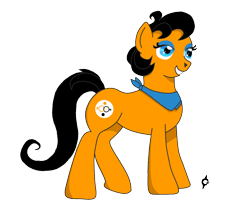 Size: 1322x1094 | Tagged: safe, artist:assertiveshypony, derpibooru exclusive, imported from derpibooru, oc, oc only, earth pony, pony, clothes, earth pony oc, female, scarf, simple background, smiling, super straight, transparent background