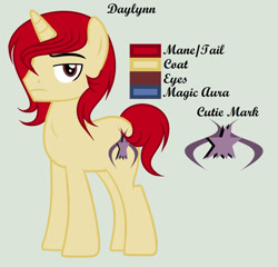 Size: 1280x1231 | Tagged: safe, artist:lominicinfinity, imported from derpibooru, oc, oc only, oc:daylynn, pony, unicorn, male, reference sheet, simple background, solo, stallion