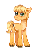 Size: 78x104 | Tagged: safe, artist:hikkage, artist:kotkkira, imported from derpibooru, oc, oc only, oc:graze, earth pony, pony, pixel art, simple background, solo, transparent background