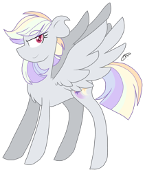 Size: 1415x1678 | Tagged: safe, artist:gallantserver, imported from derpibooru, oc, oc only, oc:aes flare, pegasus, pony, female, mare, offspring, parent:rainbow dash, parent:royal guard, parents:guarddash, simple background, solo, transparent background