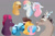 Size: 1280x847 | Tagged: safe, artist:sodafalls, imported from derpibooru, applejack, cheese sandwich, clear sky, discord, party favor, pinkie pie, quibble pants, rainbow dash, tempest shadow, pony, alternate design, bust, cheesepie, discopie, female, lesbian, male, partypie, polyamory, portrait, quibbledash, quibbledashsky, quibblesky, shipping, straight, tempestpie