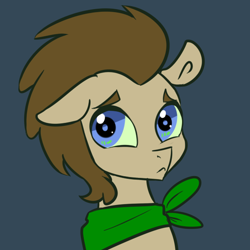 Size: 600x600 | Tagged: safe, artist:tantamount-time-turner, artist:toadstool-prancer, imported from derpibooru, doctor whooves, time turner, oc, oc:tantamount, pony, clothes, disguise, disguised changeling, scarf, solo, tantamount time turner, tantamount-time-turner
