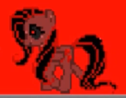 Size: 260x202 | Tagged: safe, imported from derpibooru, fluttershy, pegasus, pony, 8-bit, creepypasta, evil fluttershy, flutter island, pixel art
